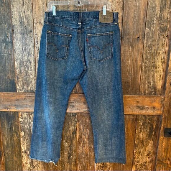 Levi’s 514 34/30 Men’s Blue Denim Slim Straight Cotton Jeans - Picture 6 of 11